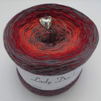 Lace Yarn - 017 black with glitter - Lady Dee´s Traumgarne Export