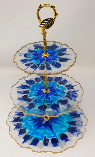 Etagére aus Epoxidharz