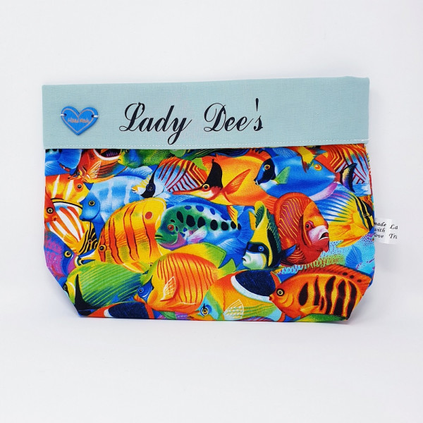 Bezauberndes Bobbel Bag (33-B) mit blauem Herz